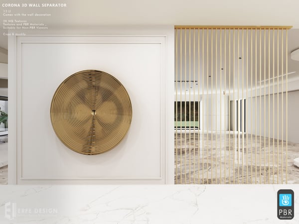 Corona 3D Wall Separator 13 LI [Erfe Design] *