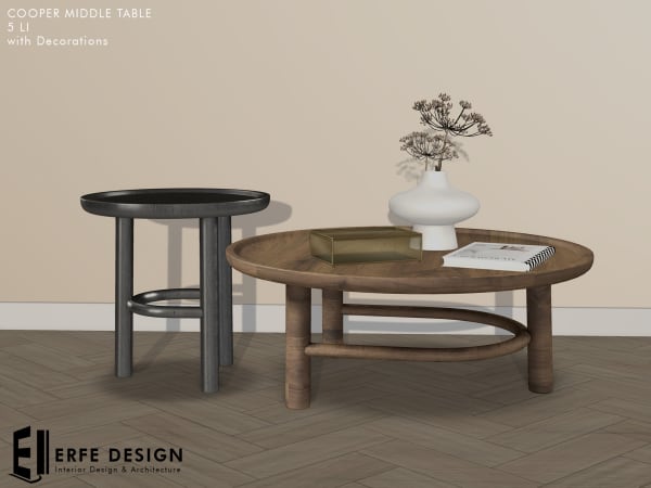 Cooper Middle table 5 LI with decoratives [Erfe Design] PACK