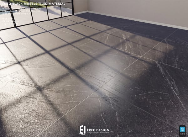 Enzo Marble BLACK PBR Material