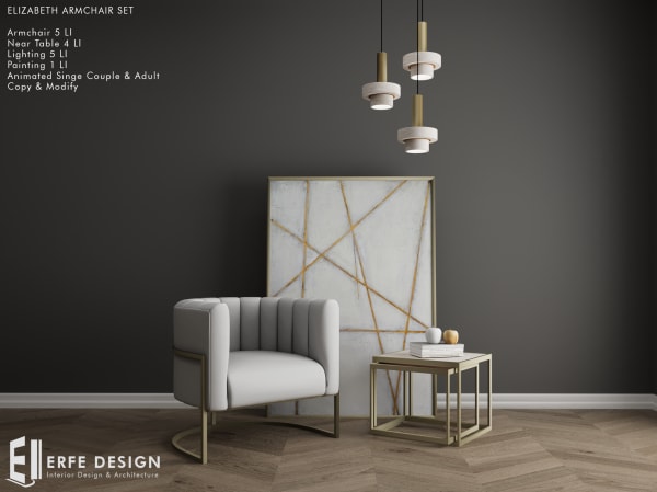 Elizabeth Armchair Huge Set v2.0 14LI [Erfe Design]*