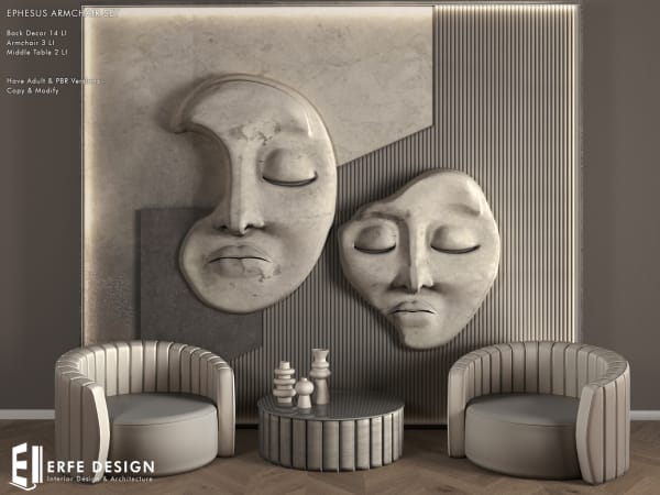 Ephesus Armchair Set PG 20 LI [Erfe Design]  *