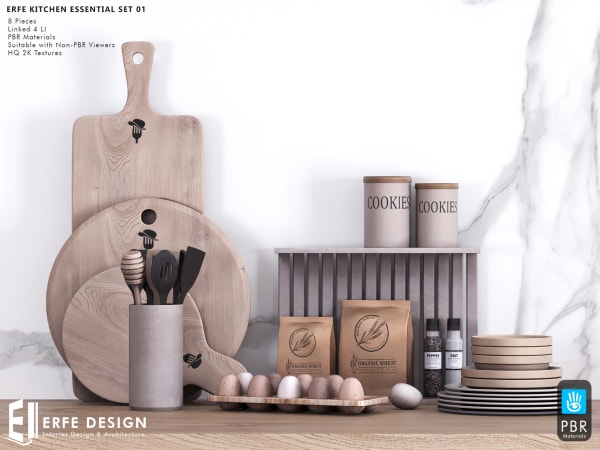 Kitchen Essential decorative set-1 4 LI  [Erfe Design] *