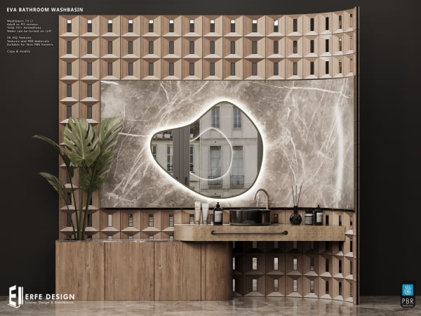 Eva Washbasin Pg  [Erfe Design]*