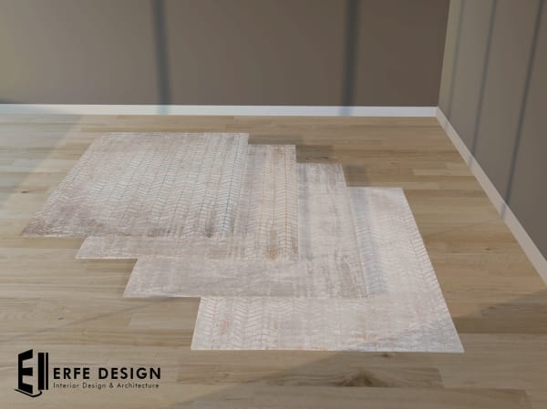 -Fishbone Carpet 4 Pcs [Erfe Design] *