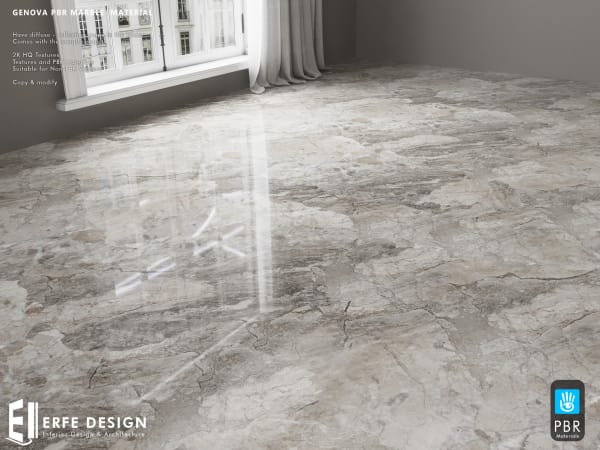 Genova Marble Floor Material PBR - Erfe Design  *