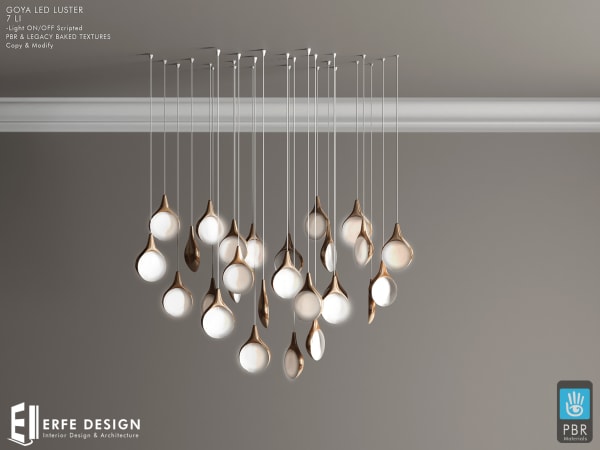 Goya Led Ceiling Light 7 LI PBR [Erfe Design] *