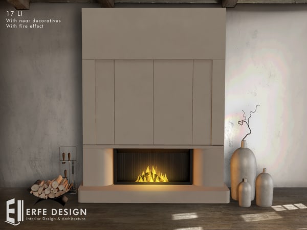 Hira Fireplace 17 LI [Erfe Design] *