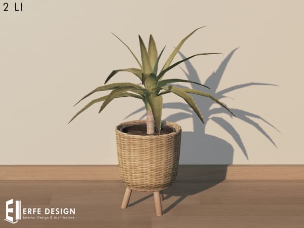 Home Decor Plant with pot-4 2LI [Erfe Design] *