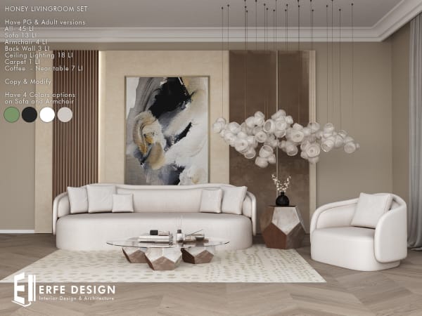 Honey Livingroom Set PG 45 LI [Erfe Design] *