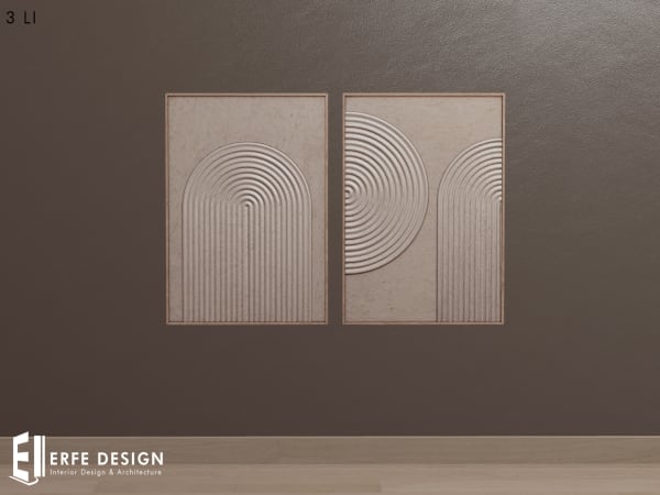 Illussion Plaster Wall Frame 3 LI [Erfe Design] *