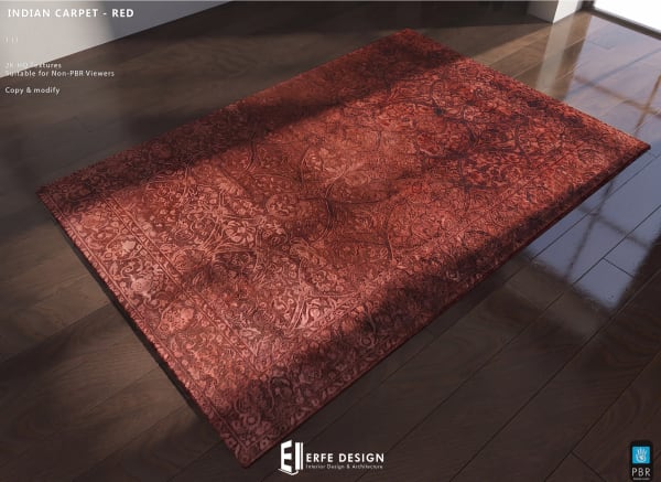 Indian Carpet 1 LI Red