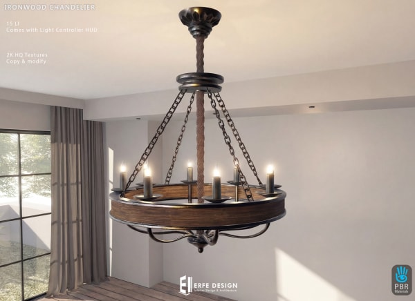 Ironwood Chandelier 15 LI [Erfe Design] PACK