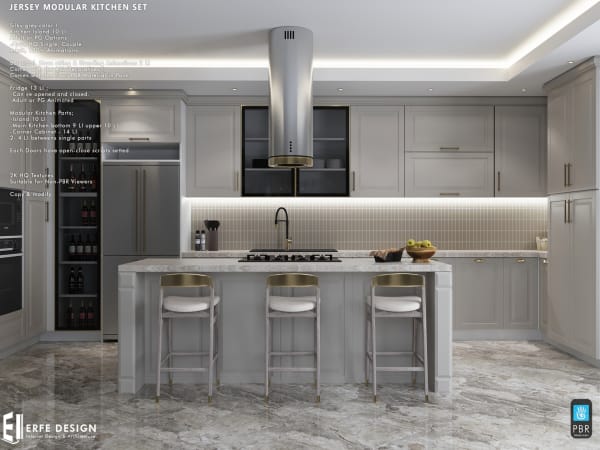 Jersey Kitchen Modular Set v1.2 PG [Erfe Design]