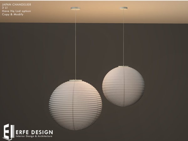 Japan Chandelier 3 LI [Erfe Design]*