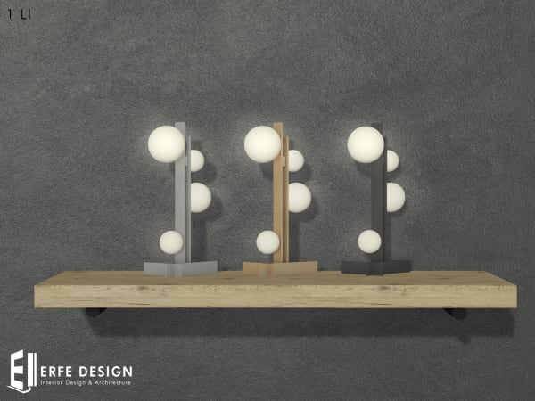 Kendy table lighting  3Colored 3 LI [Erfe Design] PACK