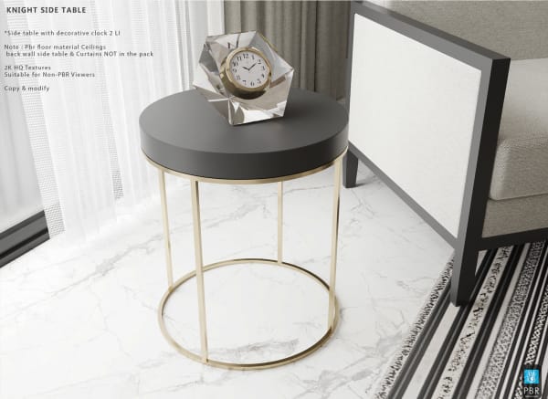 Knight Side Table 2 LI [Erfe Design]