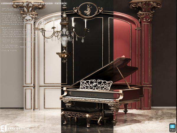 Leonard Piano Set FATPACK  PG 62 LI PBR [Erfe Design]*