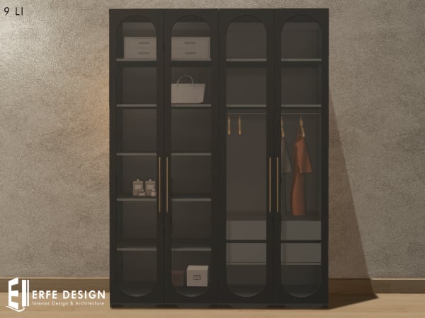Lesley wardrobe 9 LI Black [Erfe Design] *
