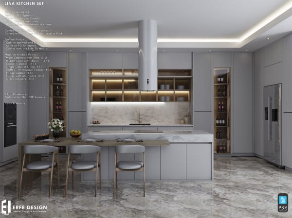 Lina Kitchen v2.0 Huge Set PG  [Erfe Design]*