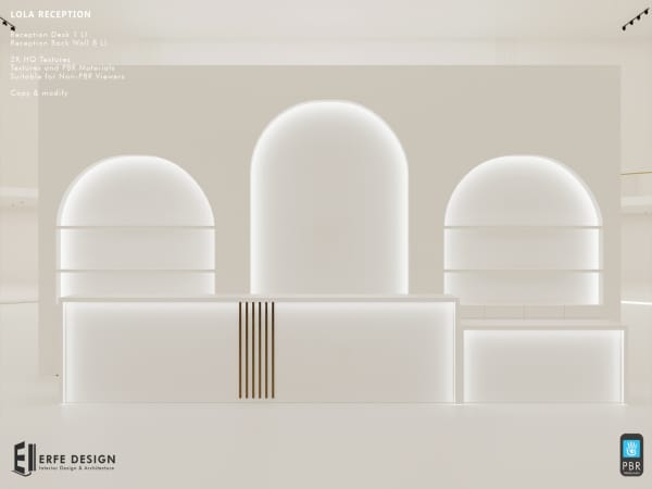 Lola Reception Desk 9 LI  PBR  [Erfe Design]*