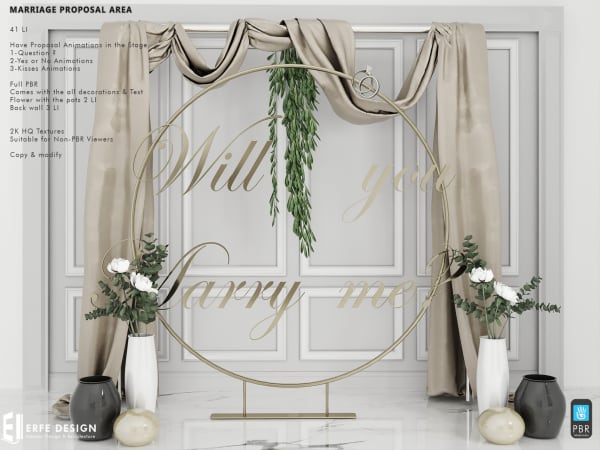 Marriage Proposal Area PBR 41 LI [Erfe Design] PACK