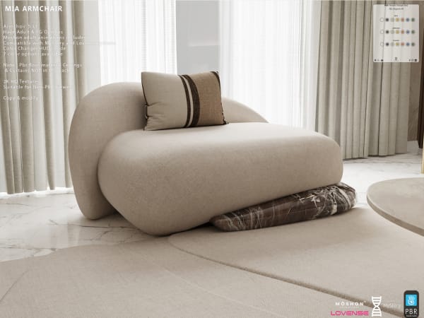 Mia Armchair with HUD PG [Erfe Design]