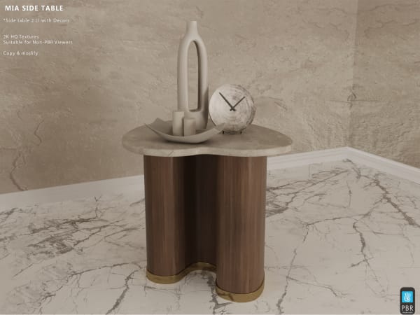 Mia Side Table 2 LI [Erfe Design]