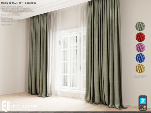 Mood Curtain Set (Colorful) [Erfe Design] *