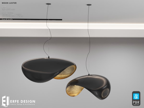 Moon Luster 4 LI PBR Black Touch on/off  [Erfe Design]*