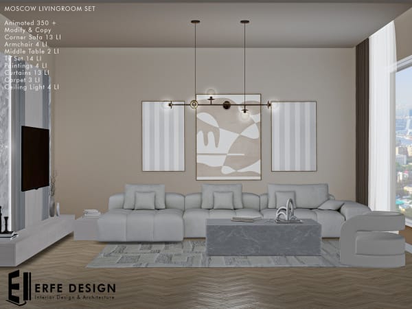 Moscow Livingroom Set PG 9pcs[Erfe Design] *