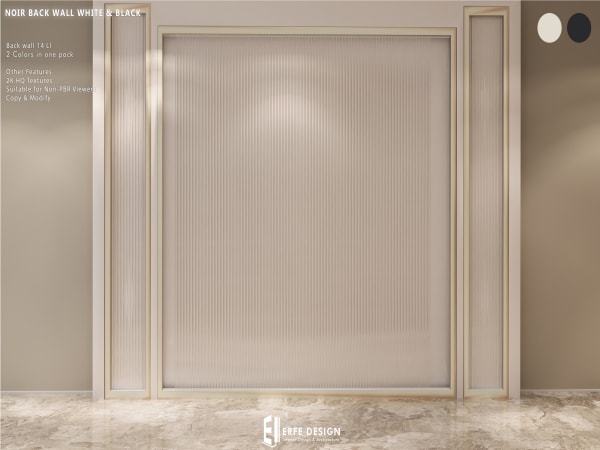 Noir Back Wall White & Black [Erfe Design]