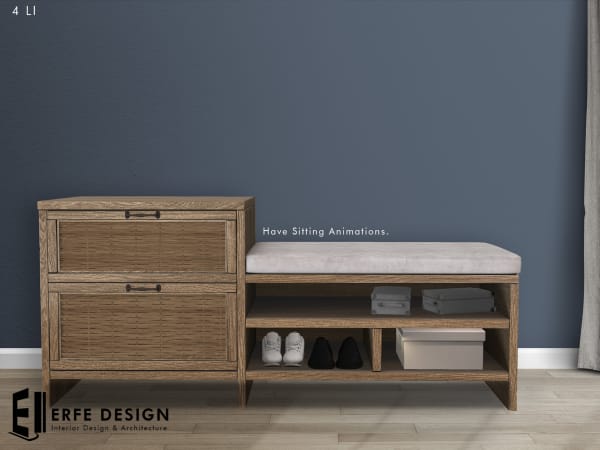 North Entry Bench 4 LI Animated  [Erfe Design]*