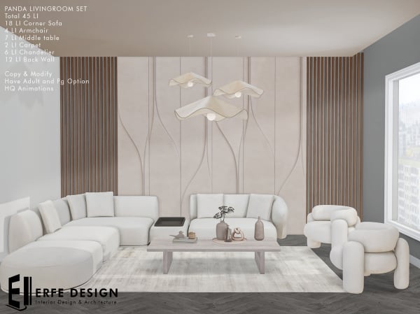 Panda Livingroom Set 45 LI ADULT  [Erfe Design] *