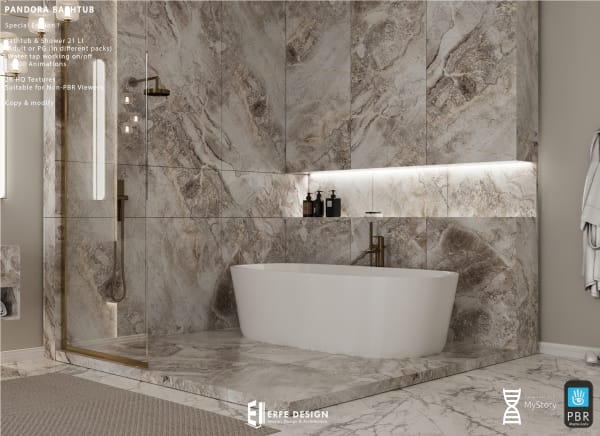 Pandora Bathtub & Shower 21 LI PG [Erfe Design]