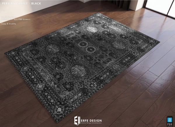 Persian Carpet 1 LI Black