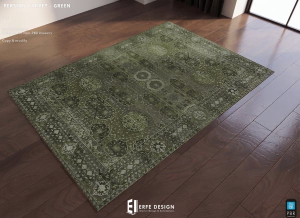 Persian Carpet 1 LI Green