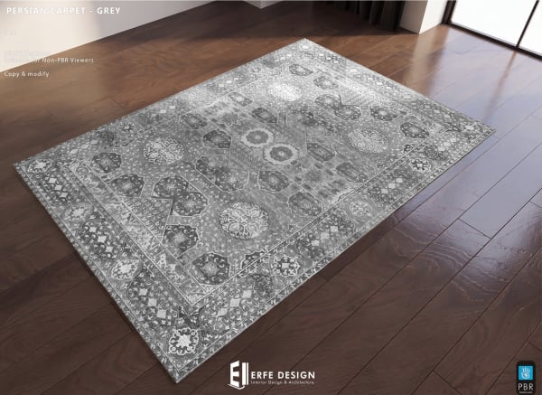 Persian Carpet 1 LI Grey