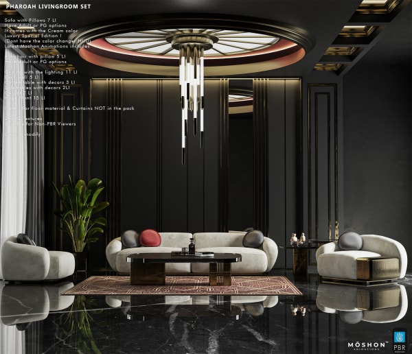 Pharoah Livingroom Set PG v2.0  [Erfe Design]*