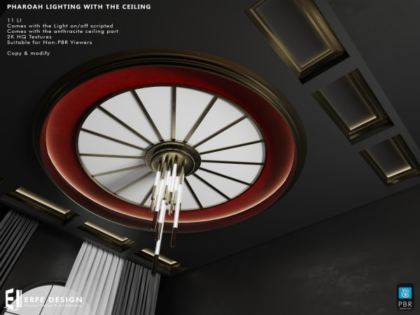 Pharoah Lighting with  Ceiling PBR 11 LI [Erfe Design]*