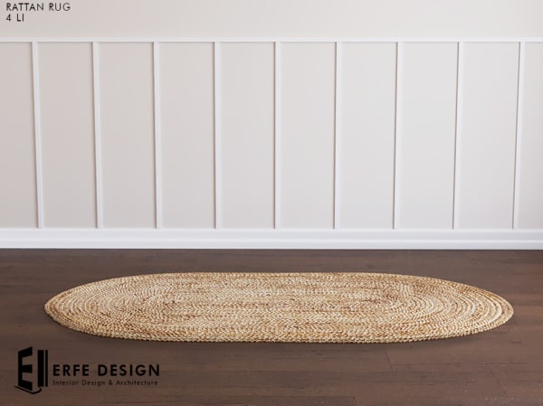 Rattan Rug 4 LI Elips [Erfe Design] *