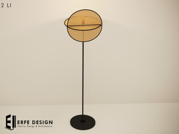 Rattan Space Floor Lighting 2 LI [Erfe Design] *