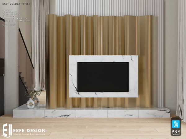 Salt Golden tv set 8 LI PBR [Erfe Design] *