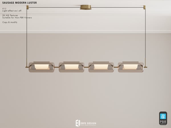 Sausage Modern Luster 4 LI [Erfe Design] *