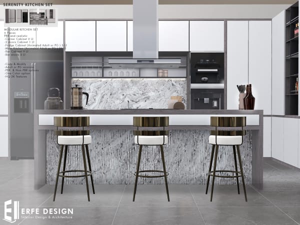 Serenity Kitchen Set v.3.0  5 Pieces PG [Erfe Design]*