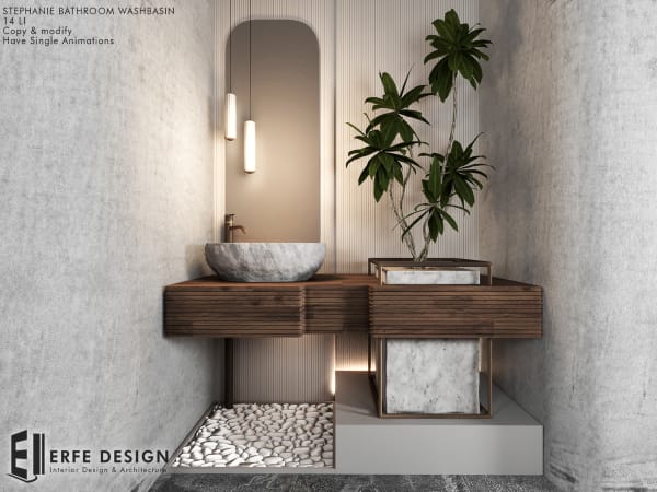 Stephanie bathroom washbasin PBR UPDATED ! V2.0 14 LI [Erfe Design] *
