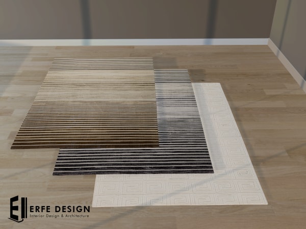 -Straight Lineer Carpet Set 3 Pcs [Erfe Design] *