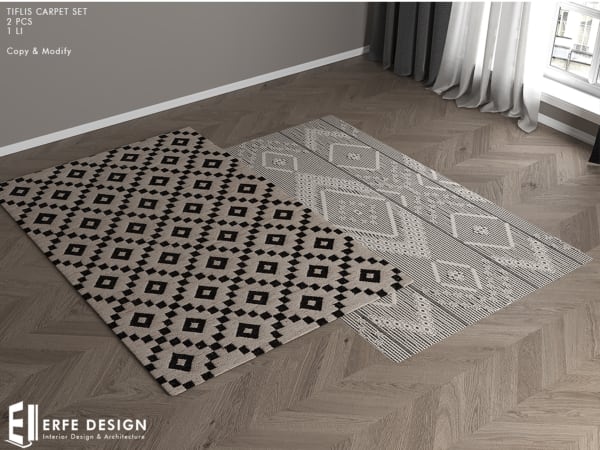 Tiflis Carpet set 2 LI -2 [Erfe Design] *