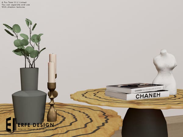 Twist Middle table 5 LI [Erfe Design] PACK