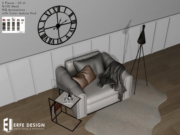 Viera Armchair Set 5 pcs 20 LI [Erfe Design] *