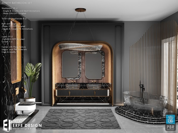 Zenith Bathroom  Set  PBR & Legacy  [Erfe Design] *